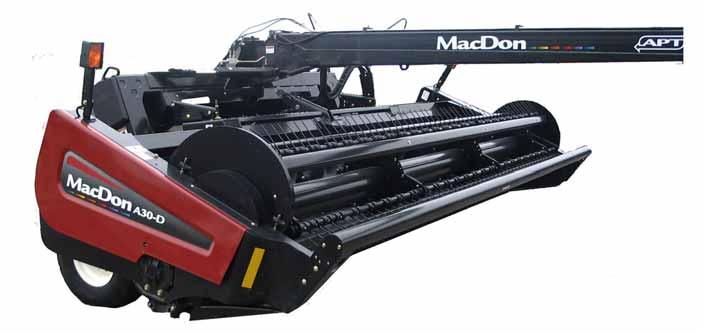 MacDon A40-D Self-Propelled Auger Header and A30-D Pull-Type Mower