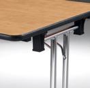 160 x D. 80 cm 6 275 030 + top + SQ 70/80 140/160 Trolley for folding tables > Carries up to 10 tables. Black finish.