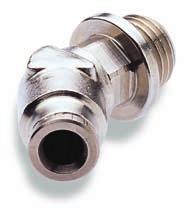Pneufit push-in fittings Metric Ø 4 to 14 mm CAUTION: Swivel adapters are not suitable for use in continuously rotating or gyrating applications.