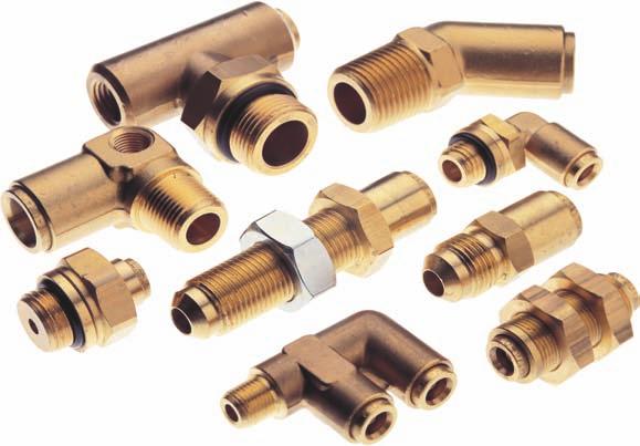 FleetFit Vehicle push-in fittings Inch and Metric Simple connection and disconnection - no tools required Fewer component parts - Internally machined form in body to secure collet reduces of