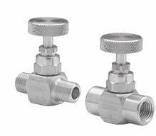 against particulate contamination for miniature pneumatic systems High Pressure Needle valves Size Number NPT 17-001-106 1/8" ID 17-001-109 1/8" ID 17-001-112 1/8" ID 17-001-107 5/32" ID
