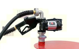 EX75 Essential Kit Includes pump, automatic nozzle, anti-kink dispensing and suctions hoses, flanges, nozzle holder, tank adapter, and power supply