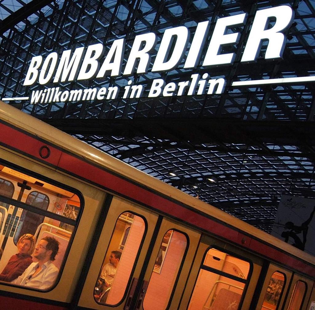 Bombardier Transportation Facts & Figures A global leader in the rail sector Broadest product portfolio ECO4 technologies for more sustainable mobility Worldwide installed base of more than 100,000