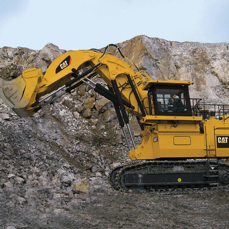 Cat 6018/6018 FS Hydraulic Shovel Specifications General Data Operating weight Face Shovel Backhoe 177 tonnes 19 tons 181 tonnes 200 tons Engine output SAE J 199 Cat C18 88 kw 1,10 HP Standard bucket