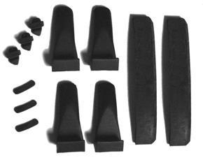 A multi-piece plastic wheel protector kit comes standard with every