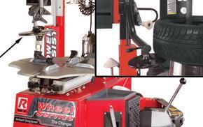 R23AT, R26AT, and R26DT NextGen tire changer models feature a single lower bead lifting disc that can be used