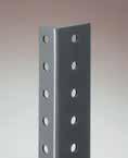 Steel Shelving Components & Accessories Tri-Boro Shelving Posts & Standard Foot Plates OFFSET ANGLE POST 1-1/2" O.C. Made of 14 gauge cold-rolled steel, roll formed into a 1"x 1-7/8" angle.