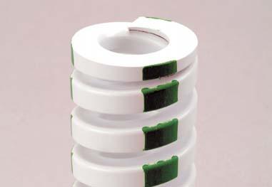 Extra Heavy Duty Die Springs Color coded GREEN STRIPE Total Deflection Total Deflection Maximum Pounds Recommended Recommended Operating Max. Pkg. Hole Rod Free Wire @ 1/10 for Long Life for Avg.