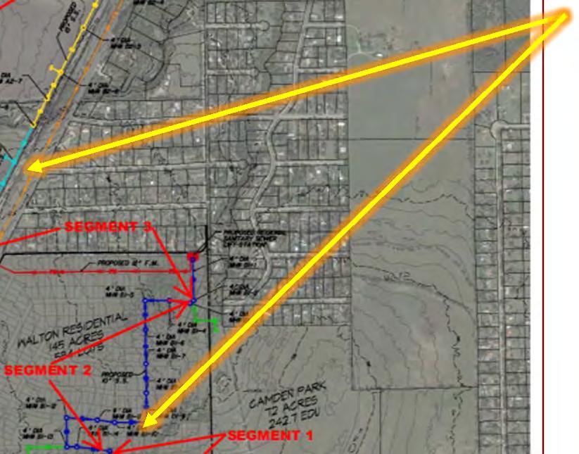 REGIONAL SANITARY SEWER SH 342 & FM 664 VICINITY DEPICTION OF REGIONAL PROPERTIES TO BE SERVED AND PROPOSED ROUTE FOR SANITARY SEWER SYSTEM PUBLIC / PRIVATE PARTNERSHIP PROJECT FUNDED