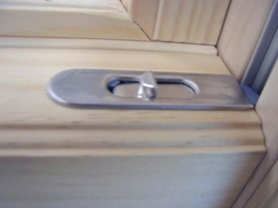 Concealed Tilt Latch Does not obstruct beauty of wood More