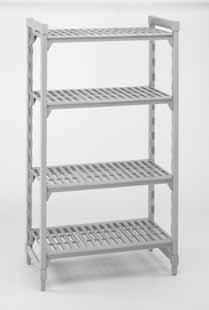 MAXIMIZE SPACE UTILIZATION Camshelving is available in starter and add-on units for ease of ordering