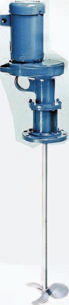 Optional flanges available in 8", 10", 12" or 14". Series JGR Mixers (Angle-Riser Mount) Angle-riser mount provides a fixed 10 angle of entry.