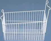 merchandise access height. Wire basket for ice cream bins: for anchoring bins in the unit.