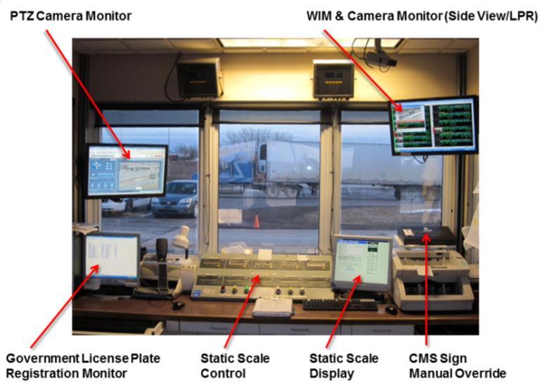 Figure 10 isinc WIM Electronics In the scale house, commercial vehicle records appear on the