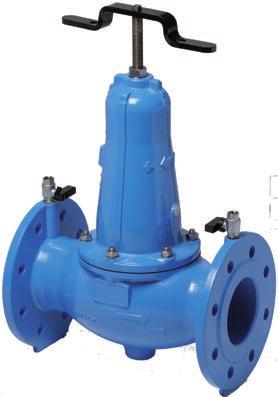 Monostab Hydrostab Pressure reducing valves such as the Monostab pressure reducing valve transform a higher, fluctuating inlet pressure into a lower, constant downstream pressure.