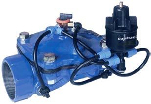 Full valve opening is obtained at a very low pressure. One diaphragm controls the whole pressure range.