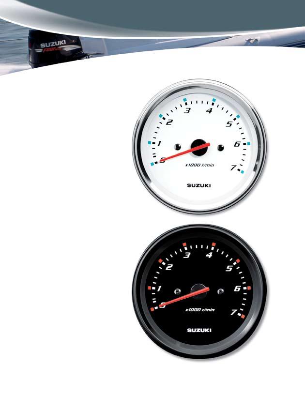 4 Tachometer with Monitor Gauge White 4 Tachometer with