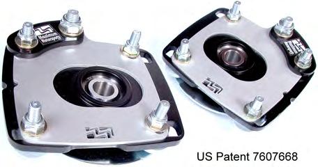 Maximum Motorsports continues our tradition of designing and manufacturing the finest doubleadjustable Caster/Camber Plates with this version for the latest generation Mustang.