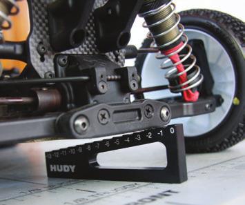HUDY OFF ROAD SETUP GUIDE RIDE HEIGHT is the height of the chassis in relation to the surface it is sitting on, with the car ready to run.