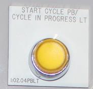 Starts the cycle and turns yellow when cycle is in