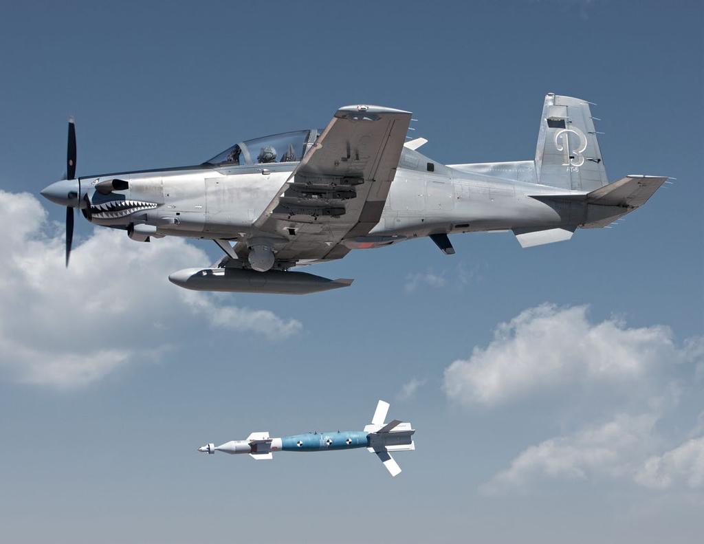 State-of-the-art weapons integration for the Light Attack mission. The AT-6 sets the standard by employing a broad range of weapons that no other light attack aircraft can match.