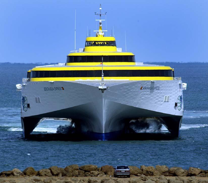127 metre trimaran ferry New