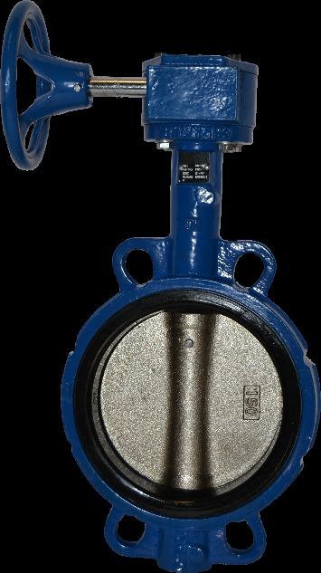 Ductile Iron Concentric Wafer Butterfly Valve Gear Operated, PN16 BS EN593 Fig.