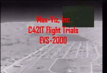 Sample Video, Sun Valley Idaho, Night Approach, Max-Viz Cessna 421,
