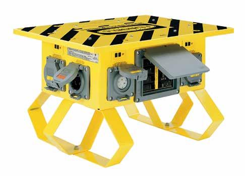 Features and Benefits Spider II Temporary Power Boxes Hubbell s Spider II temporary power distribution system sets the safety and performance standard for