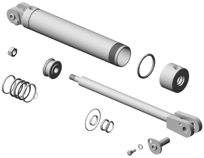 9 Seal kit 000 Lift hydraulic kit 9 9, x x / Angle cylinder Barrel Lock ring Open cap Lock nut /