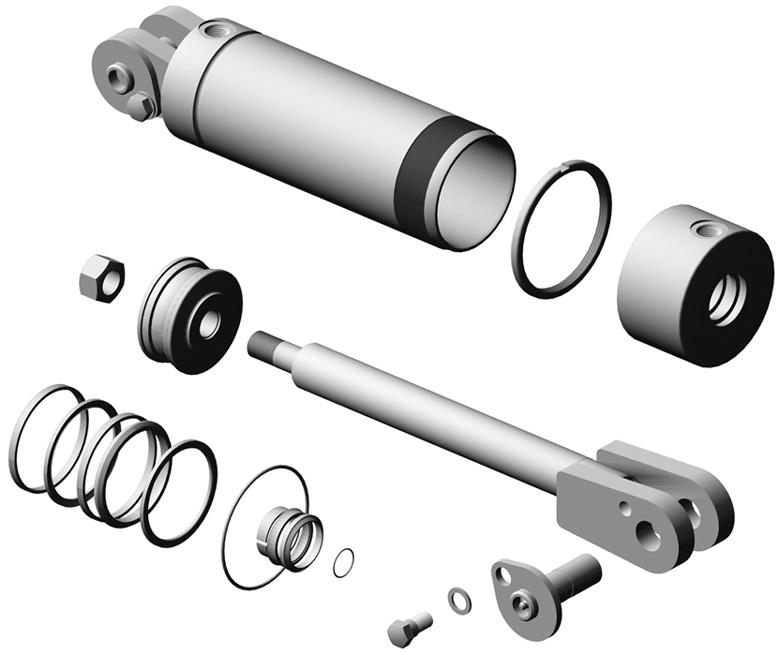 Buhler Genesis 1- Hydraulics 11, 1/ x x 1 1/ Lift cylinder 191 1 1 11 Barrel 1 1 Lock ring 1 1 Open cap 1 1 Lock nut