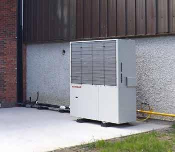 The building was without any air conditioning; there was only a hot water heating system in place with no cooling or ventilation available. What has Yanmar done?