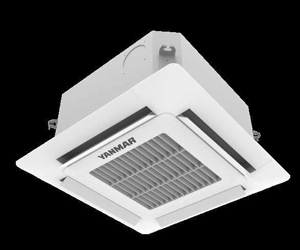 4-way ceiling cassette Silent, space-saving and simple installation The 4-way ceiling cassette allows for a simpler installation into architectural ceiling grids by fitting flush into the grid