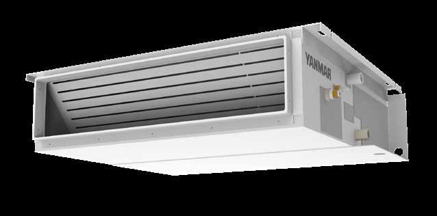Slim concealed ceiling unit A slim unit with low profile and low sound level The slim concealed ceiling unit is built to complement existing concealed