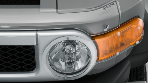 Headlamp Covers and Bonnet Protector (sold separately) Toyota Genuine Headlamp Covers provide added protection from insects, stone chips and damage.