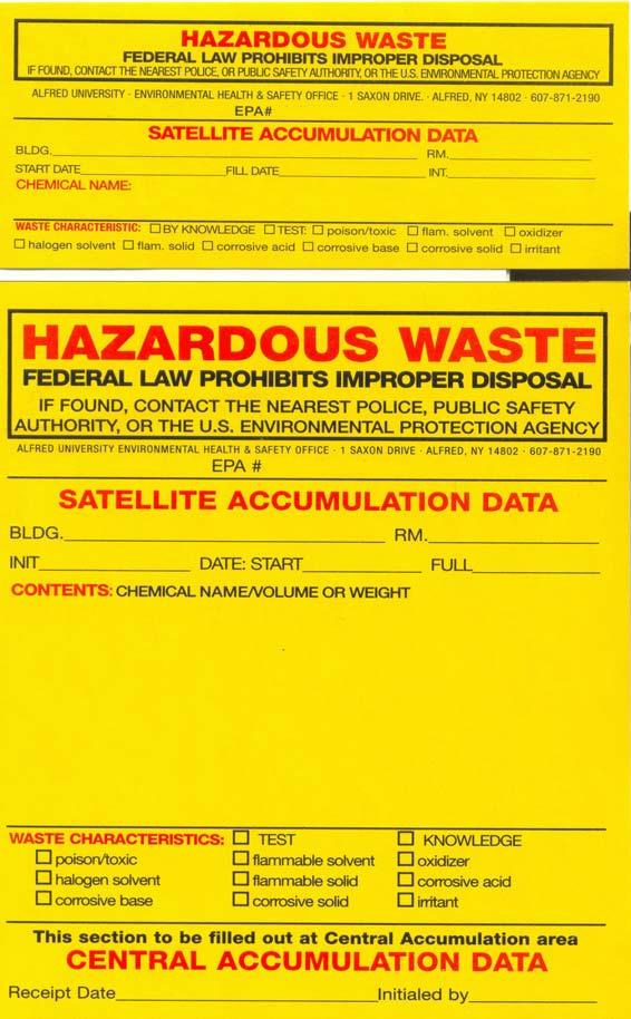 SAYS: CHEMICAL WASTE