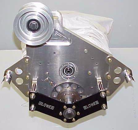 with timing chain) The photo above depicts several separate components. 1. Crank Support Kit 2. Crank Support Mounting Plate 3.Timing pointer 4. Blower crank hub 5. Timing ring 6.