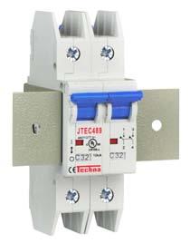 Accessories Order Codes Auxiliary and Signal contacts 1 Changeover Contact Jtec489 AUX 1CO 2 Changeover Contact Jtec489 AUX 2CO 1 Changeover + 1 Signal Changeover Jtec489 AUX SCO 1 Changeover + 1