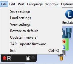 2.11. 2.11.1. File Save settings Saves ECU settings to file. Load settings -Loads settings from saved file to ECU. View settings -Enabling to preview previously saved settings.