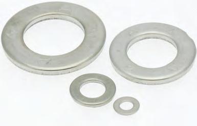 SECTION 8 - NUTS, WASHERS, SCREWS & STUDS 876 303 Stainless Steel Form A Washers 303 Stainless Steel (A2) 303 Related Products: Nuts see Page 8-1 D D1 H M4 7 3.