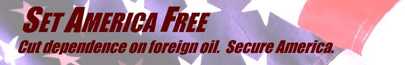 THE SET AMERICA FREE COALITION brings together prominent individuals and non-profit organizations concerned about the security and economic implications of America s growing dependence on foreign oil.