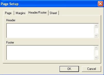 Margins Selects the options for adjusting the margins of the report page.