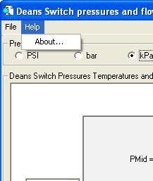 Figure 39. Functions of the Help Pull-down Menu About Displays the version and the copyright of the program.