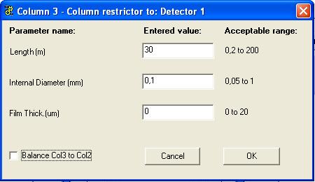 Deans Switch Calculator Description Detector Temperature Defines and visualizes the temperature of the detector 1 in the range from 0 to 450 C.