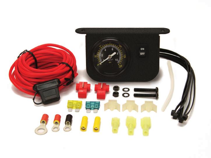 150 PSI ILLUMINATED DASH PANEL GAUGE KIT PART NO. 10061 (For Use with 20/30 Amp Systems) PART NO.