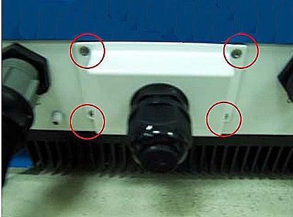 (Both AC and DC side) 2) Remove the Extension slot Cover on the Inverter.