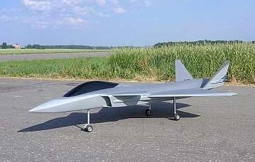 0 kg propulsion: 2x70 N Forward swept wing Dynamically scaled High wing load for remote controlled