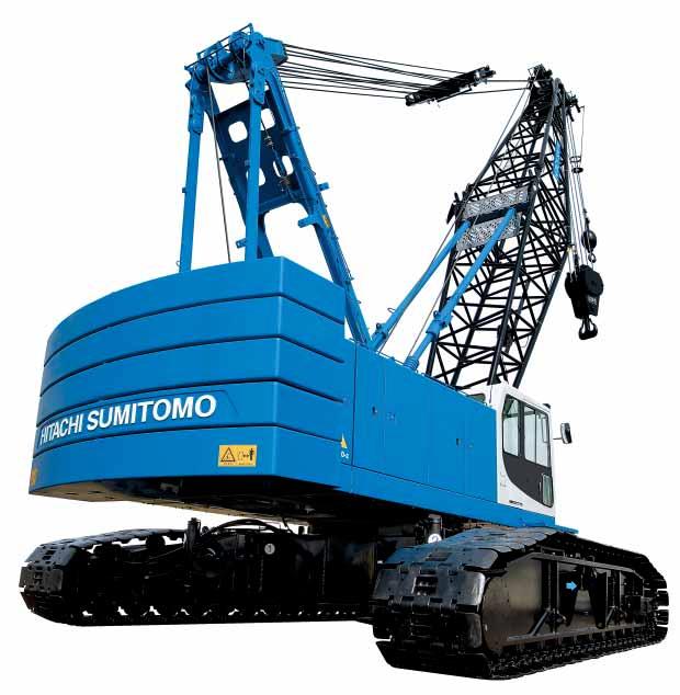In the range out of crane working area, the LMI display panel autoatically indicates "Now, out of crane working range" with a rigging instruction, and it is available to lift frontend att.