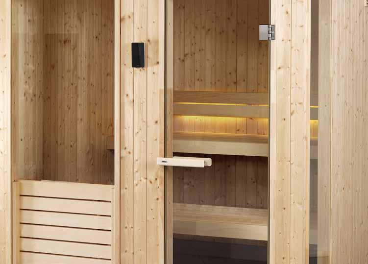 evolve EVOLVE SAUNA WITH INTERIOR E28 MADE OF ASPEN, AND ALSO FITTED WITH AN LED
