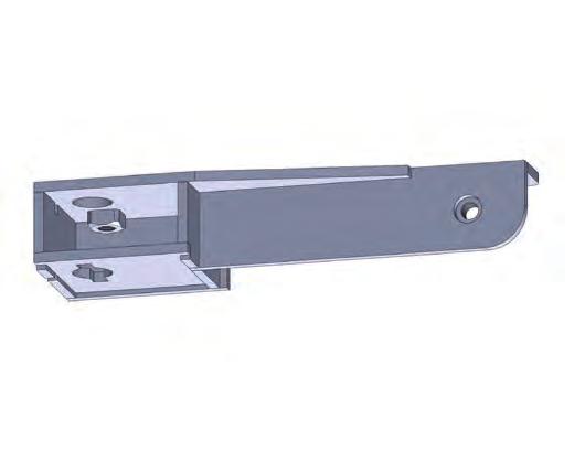 The bit should come down through the 1 mounting post hole, piercing the transparent tape, aiding the centering of the bracket front-to-rear and side-to-side. 5.